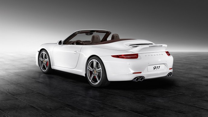 White Porsche 911 Carrera S - Convertible car
