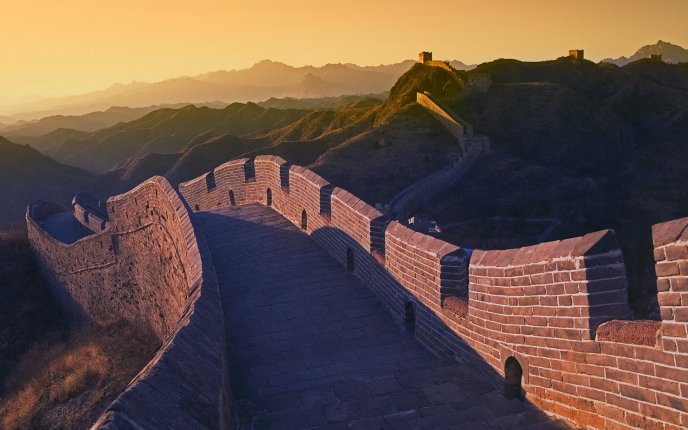 Great wall of China  - Good morning sunshine
