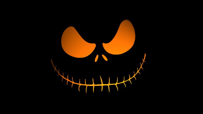 Scary pumpkin eyes - Happy Halloween night