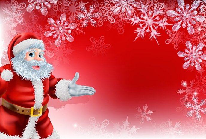 Hello from Santa Claus - Happy winter Holiday