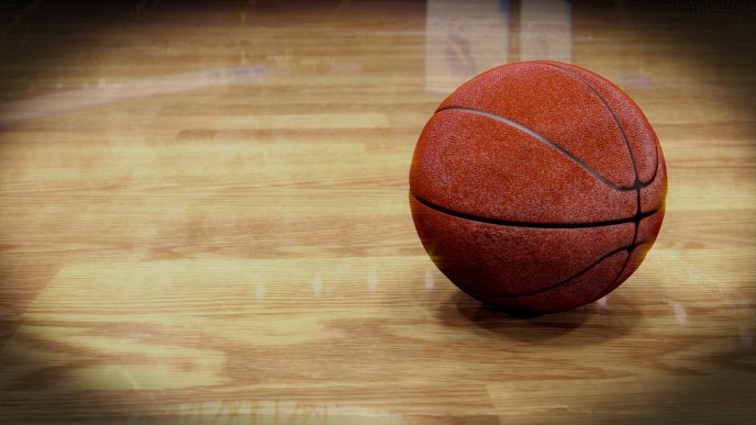 Macro Basketball in the gym - HD sport wallpaper