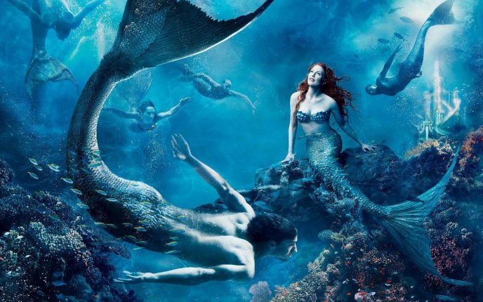Dance in the water through beautiful mermaids
