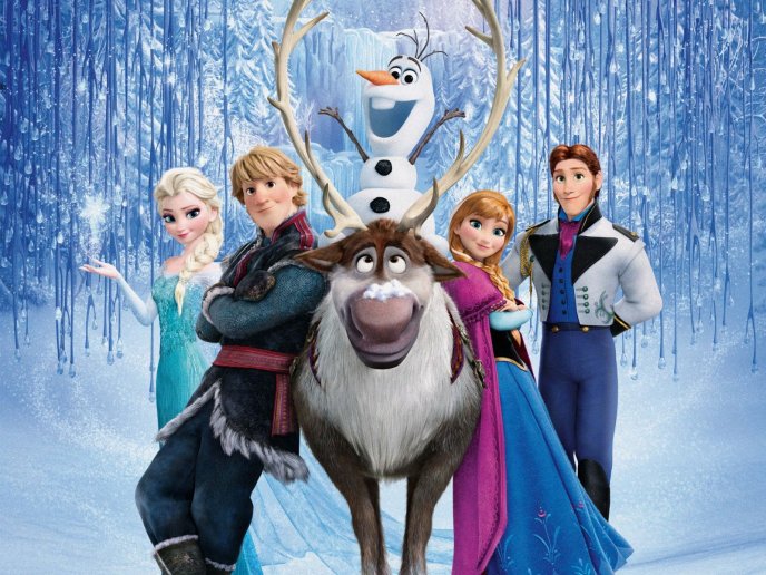 Wonderful Disney animation movie - Frozen Ana Elsa and Olaf