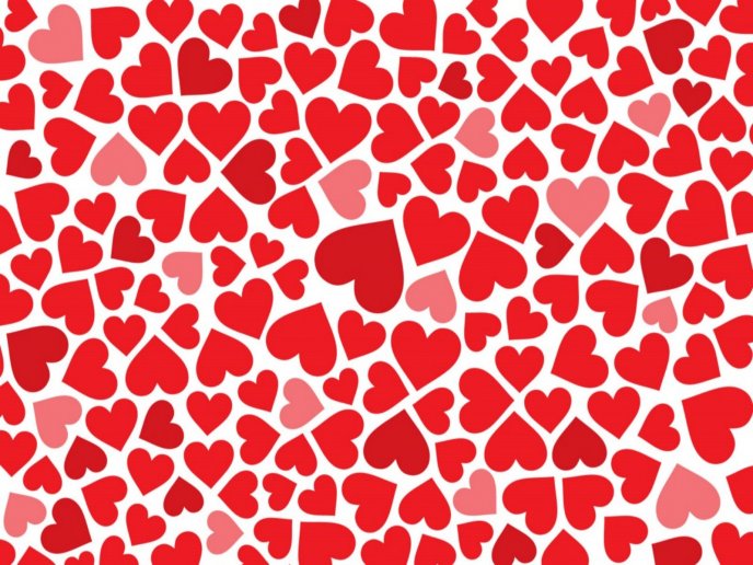 Million of hearts on a full background -Happy Valentines Day
