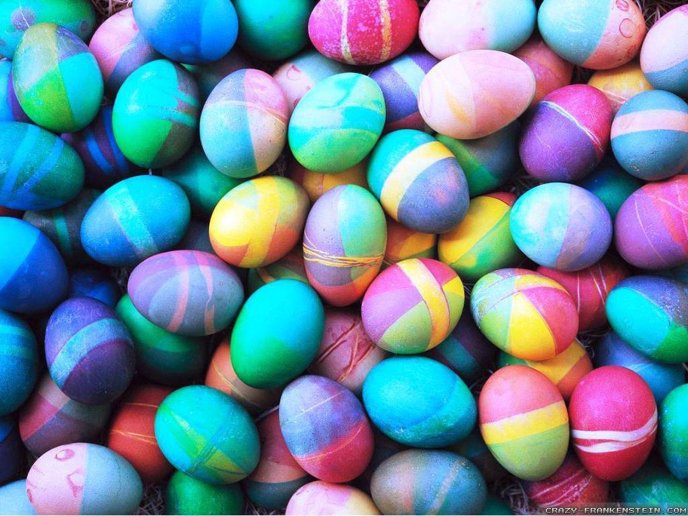 Wonderful Easter eggs colorful painting time with kids
