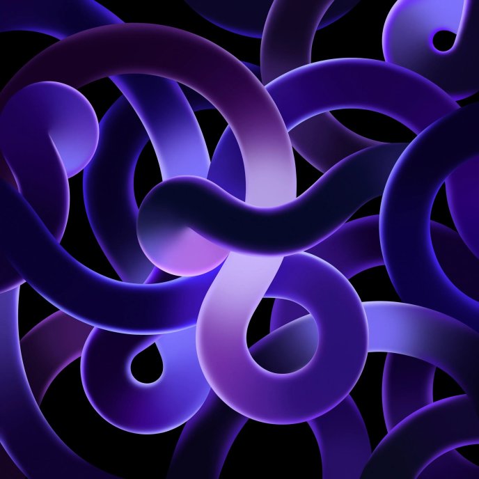 Blue and purple lights - Lines HD wallpaper