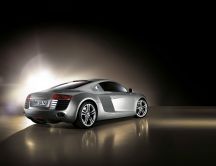 Silver Audi R8 back
