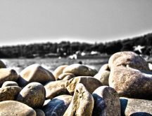 Beach Pebbles near Dubrovnic, Croatia - HD Wallpaper