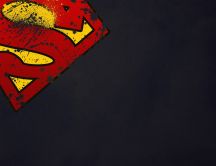 Superman's stained sign