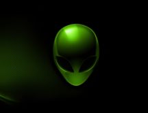 Green alien head