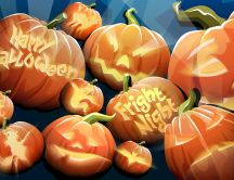 Funny Halloween pumpkins