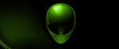 Green alien head