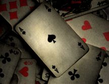 Poker game - Ace of Spades HD wallpaper