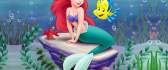 Ariel - little mermaid with her lovely fish