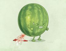 Funny watermelon - cartoons wallpapers