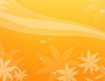Orange flower desktop - orange background