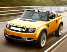 Land Rover DC100 - Yellow sports car