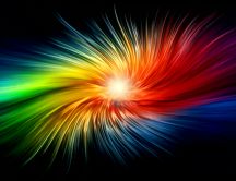 3D abstract art - colorful background