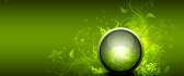 Abstract vector - orb green ball HD wallpaper