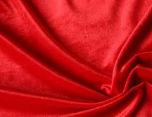 Red velvet curtain HD wallpaper