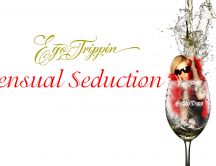 Sensual seduction - girl in a glass of wine HD wallpaper