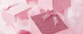 Pink velvet gift boxes - HD wallpaper