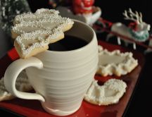 Good morning - Christmas cookies and a cup of strong coffee
