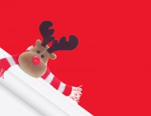 Cute reindeer plush HD wallpaper