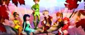 Tinker Bell and her friends sitting in a tree HD wallpaper