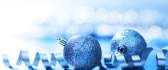 Blue Christmas ornament filled with glitter HD wallpaper