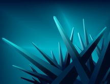 3D Crystals - HD winter wallpaper