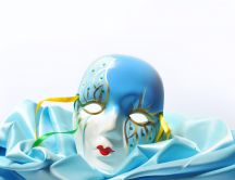 A beautiful blue mask for the carnival