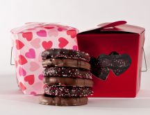 Sweet glazed biscuits - Valentine's Day