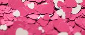 Love is in the air - lots of pink and white hearts