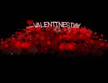 Red dots - art design - Happy Valentine's Day