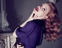 Attractive and beautiful - Jessica Chastain - famous actress