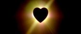 Heart eclipses the sun HD wallpaper