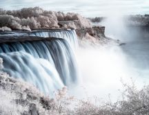 Landscape from Niagara fall - spring is coming