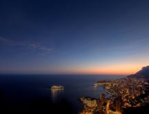 Beautiful landscape - Monaco at night