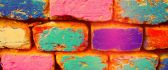 Painted bricks - art design