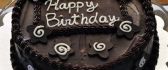 Delicious chocolate cake - Happy birthday