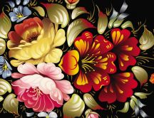 Digital art - bouquet of flowers