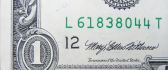 Dollar with signature