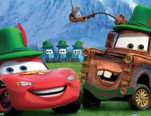 Famous cars - Lightning McQueen and Mater