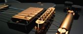 Beautiful guitar - golden instrument