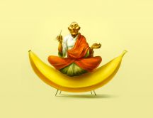 Banana chair - funny HD wallpaper
