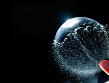 Beautiful abstract wallpaper - a balloon filled with water