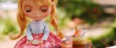 A beautiful blonde doll - toy for kids