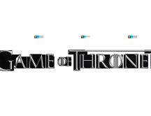 Game of Thrones - white poster of a beautiful serial