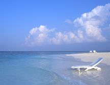 Beautiful holiday in Maldives - blue water